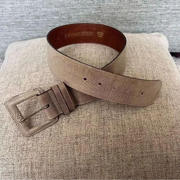 Joan & David Couture Genuine Karung Snake Leather Belt
